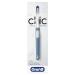 Oral-B Clic Toothbrush  Alaska Blue  with 1 Replaceable Brush Head and Magnetic Toothbrush Holder Metallic Alaska Blue
