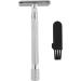 Excharst Manual Safety Razor for Men - Double-Edged Single Blade Zinc Head - Premium White Design - International Shipping Available - Buy Online on GoSupps.com