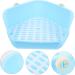 HAPINARY Box Rabbit Toilet Corner Litter Pan Rabbit Cat Litter Tray Chinchilla Potty Toilet Pan Tray Plastic 33X29.5X14CM Blue - Buy Online on GoSupps.com