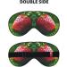 Strawberry Print Night Blackout Eyeshade - Elastic Strap for Shift Work Travel & Relaxation - Buy Online on GoSupps.com