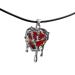 Oralgos crystal heart-necked chain fashionable collarbone chain for women and girls hollow irregular heart neck chain trend decline red