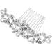 FRCOLOR Set of 2 Bridal Headpiece Rhinestone Hair Accessories Hair Clips Combs Floral Hair Comb Side Comb for Wedding Hair Tiara Bridal Comb Wedding Hair Comb Flowers Headpiece Hair Pin White - Buy Online on GoSupps.com