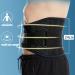 Breathable Lower Back Support Belt - Adjustable Lordosis Pain Relief for Herniated Disc - Wgust Black L/Large for Men & Women - Buy Online on GoSupps.com