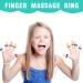 40-Piece Acupressure Ring Set - Spiky Sensory Finger Massage Rings in 8 Colors | Noiseless Relaxation for Adults - Buy Online on GoSupps.com