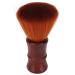 Men's Beard Brush Beard Foam Brush Hair Beard Foam Brush Soft Nylon Hair Beard Care Brush with Wooden Handle for Hair Cleaning (Brown)