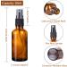 5 Pack Amber Glass Spray Bottles 50ML Empty Fine Mist Spray Bottle for Cleaning Perfume Cosmetic Sprays Black Nozzle - Buy Online on GoSupps.com