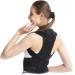 Back Brace Posture Corrector for Plus Size Women and Men Fully Adjustable Lumbar Support Brace Improves Kyphosis Humpback Posture Therapy-Belt (Color : Black Size : 5XL) (Black Small) (Black 3XL)