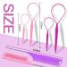 TsMADDTs 6Pack Hair Loop Tool Set with French Braid Tool, Rat Tail Comb Purple & Pink - Buy Online on GoSupps.com