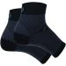 OrthoSleeve FS6 Compression Foot Sleeve (One Pair) - Large Black | Plantar Fasciitis, Heel Pain, Achilles Tendonitis Relief - Buy Online on GoSupps.com