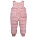 Happy Cherry Baby Winter Pants Newborn Boys Girls Overall Ski Trousers Infant Warm Snow Bib Pant Toddler Windproof Padded Snowsuit Bottoms Elastic Buttom Zipper Outerwear Outftis Clothes 80 B- Pink