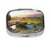 Golf Resort Park Printed Square Pill Box Portable Travelling Pill Box Medicine Organiser
