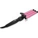 Electric Hair Waver Wand 3 Barrel Curling Iron Adjustable Wand Hair Curler Waver Crimper Styling Tool 110V 240V(Pink 22mm) - Buy Online on GoSupps.com