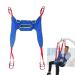 Divided Leg Sling for Elderly Disabled Patient Hoist Sling Stair Transfer Belt Patient Lift Sling Standing Walking Sling Patient Assisted Walking Harness Rehabilitation Aid Gait Blue L (Blue L)