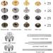Metal Snap Fastener Kit with Fixing Tools - 4 Color Clothing Snaps for Leather Jacket, Jeans, Bags & Bracelets - Buy Online on GoSupps.com