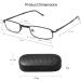 Buy 3 Pack Unisex Folding Reading Glasses - Black Gunmetal & Silver - 2.25 Diopters | International Shipping - Buy Online on GoSupps.com