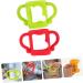Toyvian 6 Pcs Bottle Handle Bottle Handle Milk Bottle Grips Bottle Handle Bottle Handles Bottle Grip Soft Wide Mouth Child 13.00X7.00X6.50CMx3pcs Assorted Colorx3pcs - Buy Online on GoSupps.com