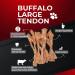 Buffalo Large Tendons (7-11 inches) - 100% All-Natural Single Ingredient Grass-Fed Free-Range Premium Buffalo Dog Chews - Air Dried Healthy Dog Treats (7-11 Inches 5 Count) 5 count (Pack of 1) 5 - Buy Online on GoSupps.com