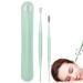 Earwax Removal Kit Safe Ear Wax Picker Kit with Dual Heads | 360 Degrees Ear Cleansing Supplies for Men Women Teenagers to Keep Ears Clean Shakven Green