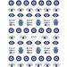 Self-adhesive Design for Nail Salons Easy to Apply Lucky Blue Colorful Evil Eye Nail Sticker Eye Evil Nail Art Sticker 3D Nail Decals(WG841) - Buy Online on GoSupps.com