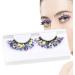 Glitter Lashes - False Eyelashes Festival Styles Eyelashes Shining Decorative Lashes 3d Effect Fake Eyelashes | Glitter Lash Extensions Makeup Decorative Eye Strip Lashes For Cosplay Props Q-02 - Buy Online on GoSupps.com