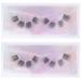 FOMIYES 2 Pairs Segmented Lashes Dress Costume Eyelashes Fake Long Eyelash Makeup Faux Eyelash Segmented False Eyelashes Dramatic Eyelashes Natural Makeup Tools Soft 5d High-grade Fiber
