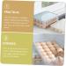 UKCOCO 2pcs Storage Box Plastic Pallet Plastic Tray Clear Egg Refrigerator Egg Holder Devil Crisper Travel Blue 30.2X21.5X4.2CM - Buy Online on GoSupps.com