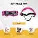 Petleso Dog Glasses for Small Breeds - Anti-UV Protection Windproof Pet Sunglasses with Adjustable Straps for Outdoor Activities Pink V-Shape - Buy Online on GoSupps.com