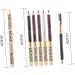FOMIYES 2pcs Waterproof Eye Liner Pencil Highlighter Eyeliner Pencil Beauty Eyebrow Pencil Gel Lasting Girl 1 count (Pack of 1) Brown - Buy Online on GoSupps.com