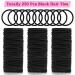Anezus 250 Pcs Black Elastic Hair Ties for Women, Girls, Baby, and Men - Small Rubber Bands Ponytail Holders for Thick Hair - 3mm - Buy Online on GoSupps.com