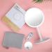 Rechargeable Lighted Makeup Mirror with 1X/10X Magnification | 46 LED Lights | 3 Lighting Modes | Touch Screen Dimmable Vanity Mirror | 90 Rotation | Portable Travel Cosmetic Mirror - Buy Online on GoSupps.com