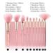 8pcs Pink Crystal Makeup Brush Set | Soft Synthetic Hair | Glitter Cosmetic Tools for Foundation Concealer & Blusher - Buy Online on GoSupps.com
