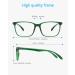 ANRRI Blue Light Blocking Glasses - Lightweight Anti-Eyestrain Eyeglasses for Men & Women - Clear Green Frame - Buy Online on GoSupps.com