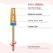 BNG 5-in-1 Carbide Nail Drill Bit - Medium Gold | Fast Acrylic & Hard Gel Removal | 3/32 Tungsten Steel Bits for Electric Nail Drill | Professional Salon Tool - Buy Online on GoSupps.com