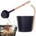 Aluminum Sauna Barrel 7L Sauna Bucket Luxurious Finnish Sauna Large Capacity Aluminum Bucket Sauna Metal Bucket Matching Ladle Sauna Barrel with Long Handle Spoon Set for Sauna and - Buy Online on GoSupps.com