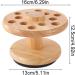 Fiakup Wooden Scissor Rack - Rotating Salon Scissors Holder | 12 Holes Scissors Makeup Brushes Storage Rack | Desktop Scissors Storage Organizer for Hair Salon Home - Buy Online on GoSupps.com