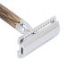 Premium Manual Razor - Wear-Resistant Double Edge Safety Razor with Bamboo Handle | Men's Facial Care for Home & Travel - Buy Online on GoSupps.com