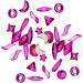 dijiusidy 50 Pieces Glass Crystal Set Eye-catching Personalized Nail Art Rhinestones DIY Handcraft Manicure Accessories for Card Making Rose Red - Buy Online on GoSupps.com