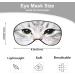 Shop Cute Cat Silk Eye Mask - Funny Kitten Design with Adjustable Strap for Travel & Sleep - Buy Online on GoSupps.com