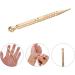 Fomiyes Relaxing Deep Salon Acupuncture Pencil Set - Professional Handheld Massage Tools Golden Earplugs & Facial Reflex Zone Therapy - 4PCS - Buy Online on GoSupps.com