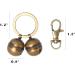 Copper Bells for Dog Collars with Snap Clips - Pure Copper, Clear Sound, No Rust - Ideal for Dogs/Cats - Save Birds and Wildlife - Buy Online on GoSupps.com