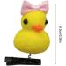 Yellow Duck Hairpin Set Duck Hair Clips Cute Duck Hairpins Cartoon Duck Hairpin Soft and Unique Yellow Duck Fun Hair Accessories Animal Hair Clips for Kids-10 Pieces Bow tie style - Buy Online on GoSupps.com