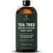 Tea Tree Hair and Body Moisturizer - Hydrating with Peptides Coconut & Avocado Oils -Daily Body Lotion & Tea Tree Leave In Hair Conditioner for Men & Women - 8 fl oz