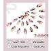 Sethexy Almond Shape French Press On Nails - 24 Stylish Swirl Acrylic False Nails for Women & Girls - Brown - Buy Online on GoSupps.com