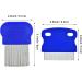 4 Pcs Pet Comb for Cat Dog Flea Lice Tear Stain Remover Combs Fine Tooth Grooming Removal Tool Blue - Buy Online on GoSupps.com