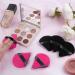 Auauy 6 PCs Triangle Makeup Powder Puffs - Washable & Reusable Makeup Sponges for Loose Powder & Foundation - 3 Black + 3 Rose Red - Buy Online on GoSupps.com
