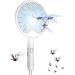 Racket USB Rechargeable Fly Racket - Foldable Fly Swatter Racket 3000 Volts Fly for Buggs Fly Killers for Travel Outdoor Camping (White) - Buy Online on GoSupps.com