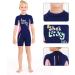 DIVE & SAIL Kids 2.5mm Warm Wetsuit One Piece Shorty Suit, UV Protection, Blue-Pink - Medium - Buy Online on GoSupps.com