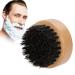Bart brush for men circle wooden color beech Book hair removal mustache rapid razor sweep hairbrush facial care shaving cleaning grooming tool