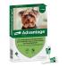 Elanco Advantage Spot-on 40 For very small dogs up to 4 kg body weight quick control of fleas and protection against flea attack for up to 4 weeks 4 pipets with 0.4 ml solution
