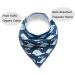 Yafane Baby Triangle Bibs 8 Pack - Soft Cotton Neckerchiefs & Burp Cloths for Boys & Toddlers | Absorbent Light Blue - Buy Online on GoSupps.com